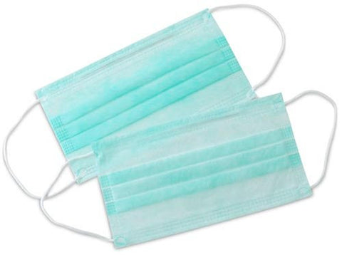 DISPOSABLE EARLOOP FACE MASK BLUE 50/BX